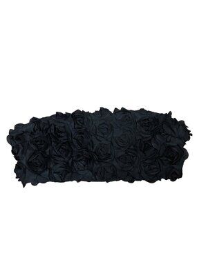 ✨3/$30 Fairesty 2XL Black Strapless Floral Smocked Bandeau Top Whimsigoth